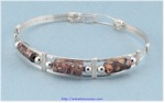 Leopardskin Jasper Bead Bracelet