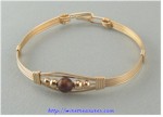 Pietersite Single Bead Bangle Bracelet