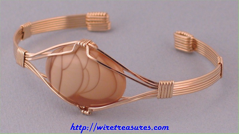 Bruneau Jasper Cabochon Cuff Bracelet