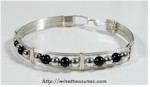 Onyx Bangle Bracelet