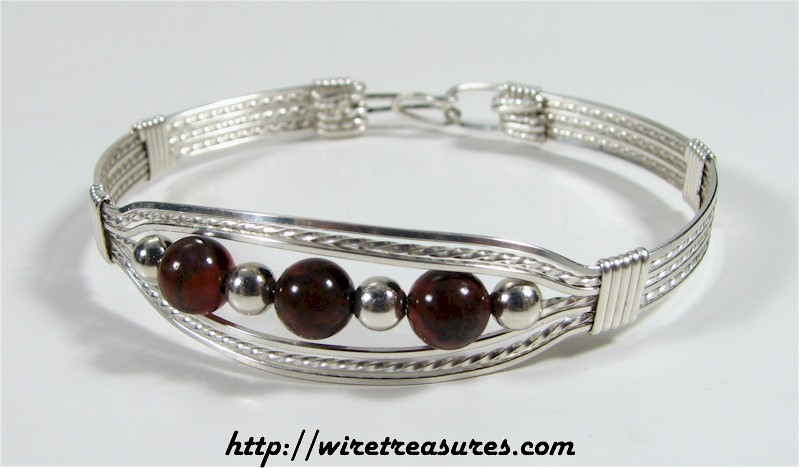 Poppy Jasper Bangle Bracelet