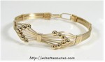 Fourteen-Bead Bangle Bracelet