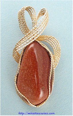 Goldstone Nugget Pendant