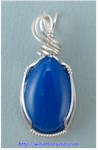 Blue Agate Pendant