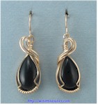 Onyx Cabochon Earrings