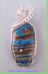 Rainbow Cal Silica Pendant