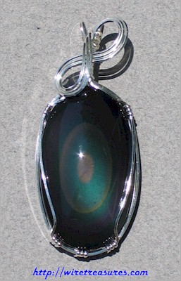 Rainbow Obsidian Pendant