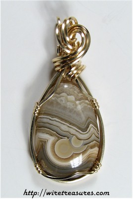 Lace Agate Pendant
