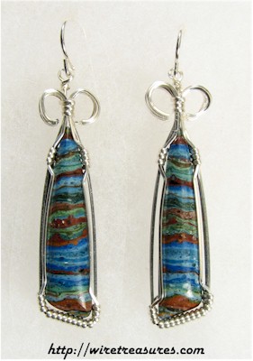 Rainbow Cal Silica Earrings