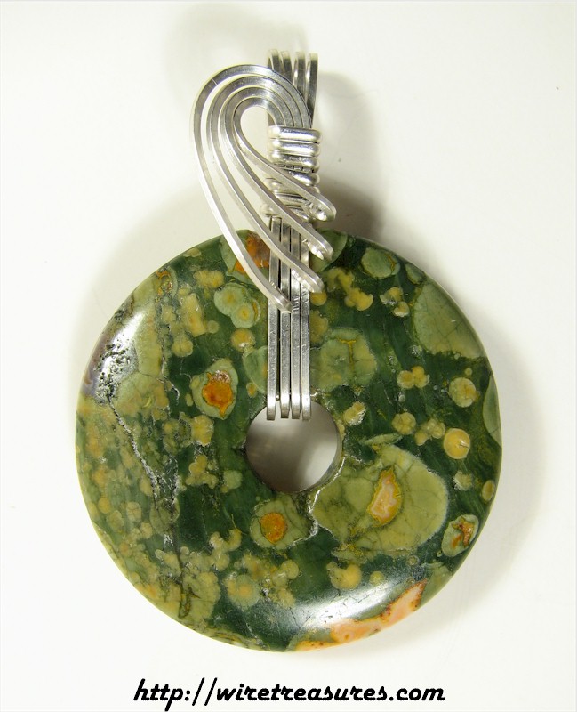 Ocean Jasper Donut Pendant