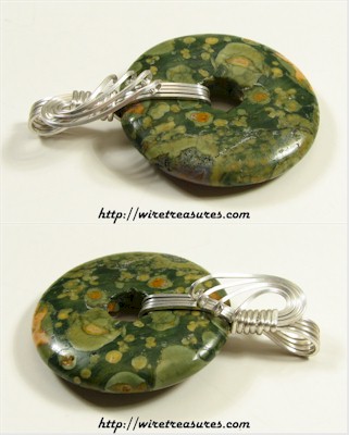 Ocean Jasper Donut Pendant