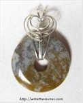 Ocean Jasper Donut Pendant