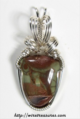 Spiderweb Jasper Pendant