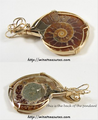 Ammonite Fossil Pendant