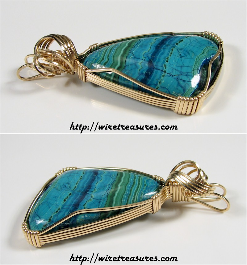 Chrysocolla & Malachite Pendant