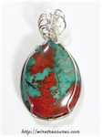 Chrysocolla & Cuprite Pendant