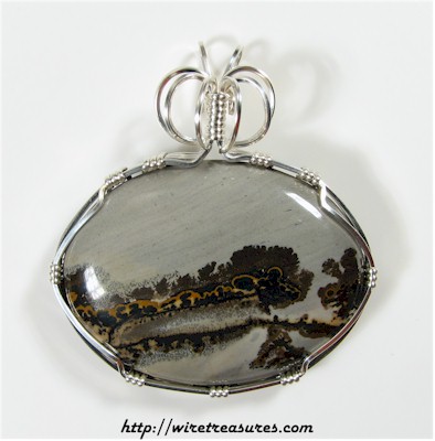 Chinese Picture Rock Pendant