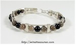 Onyx & Ocean Jasper Bangle