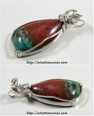 Chrysocolla & Cuprite Pendant