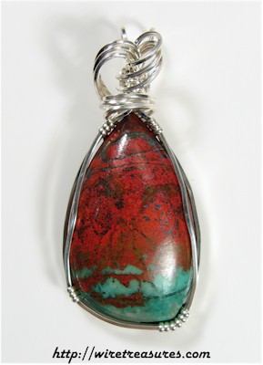 Chrysocolla & Cuprite Pendant