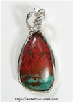 Chrysocolla & Cuprite Pendant
