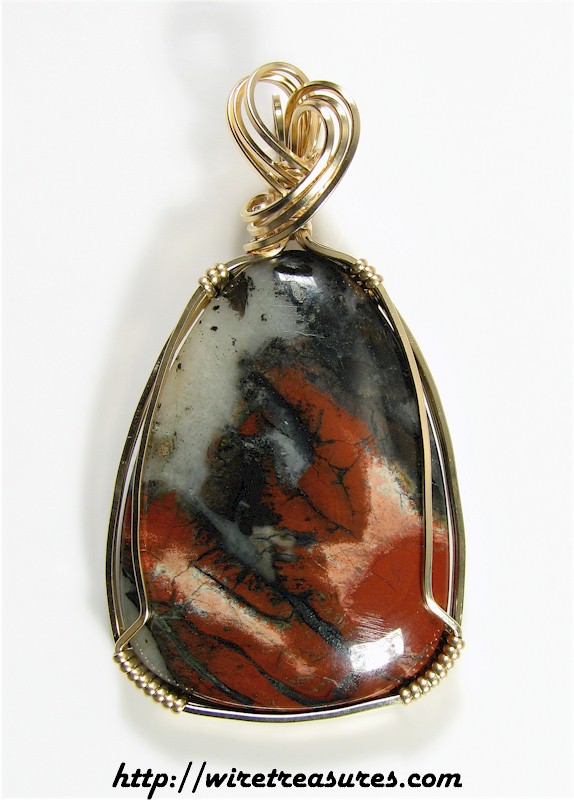 Jasper Pendant & Earrings Set