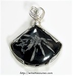 Chinese Writing Stone Pendant