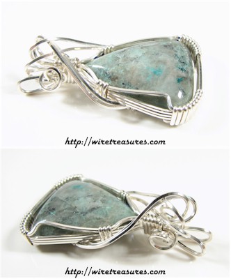 Chrysocolla & Shattuckite Pendant