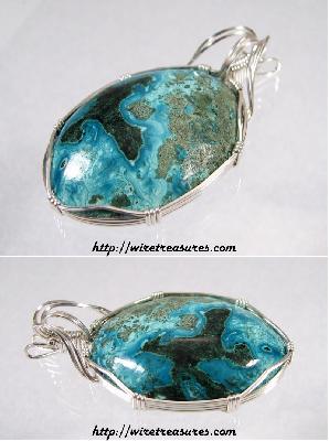 Chrysocolla & Sandstone Pendant