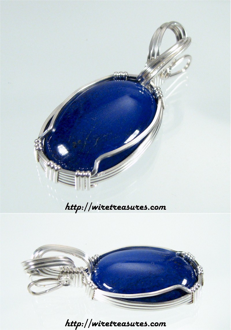 Lapis Pendant and Earrings Set