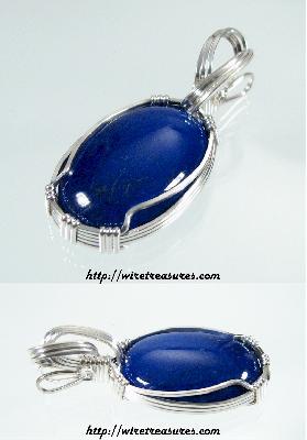 Lapis Pendant and Earrings Set