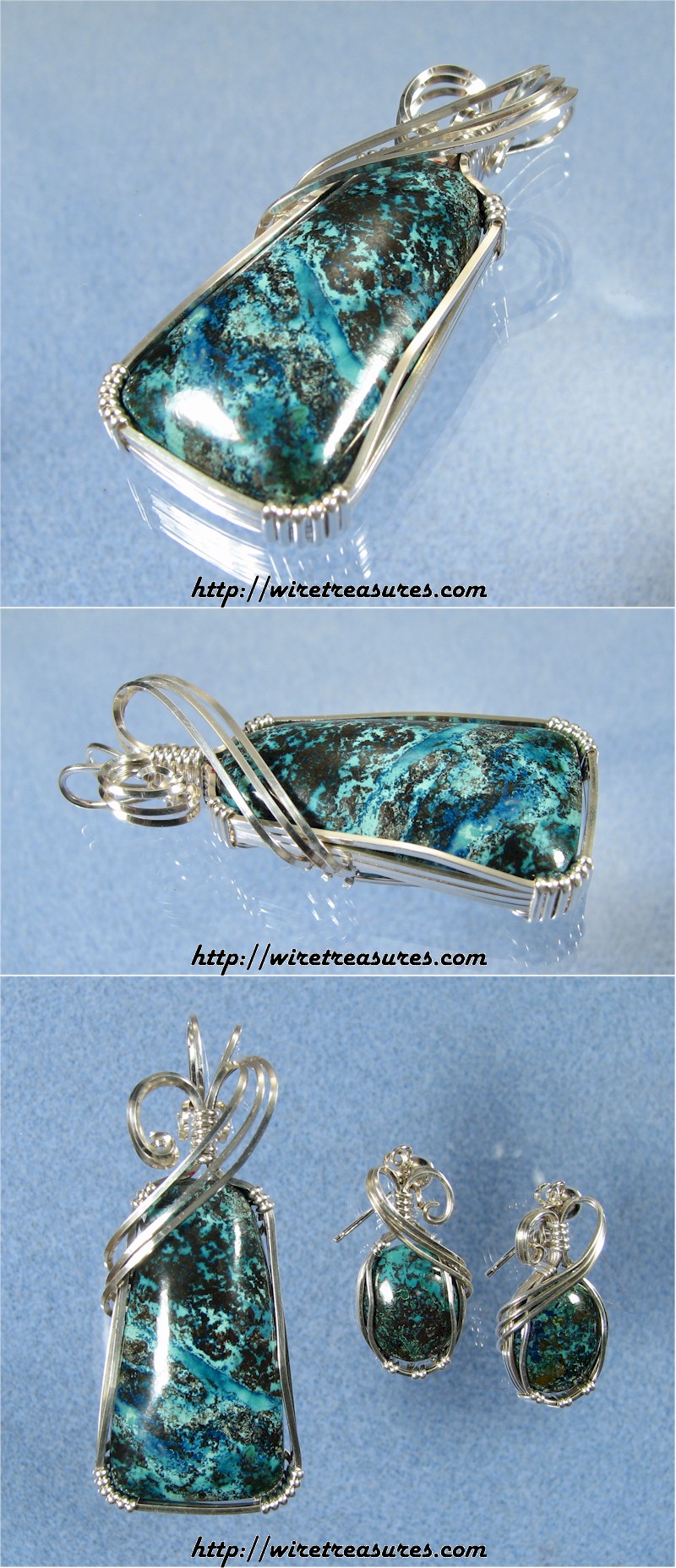 Shattuckite Pendant