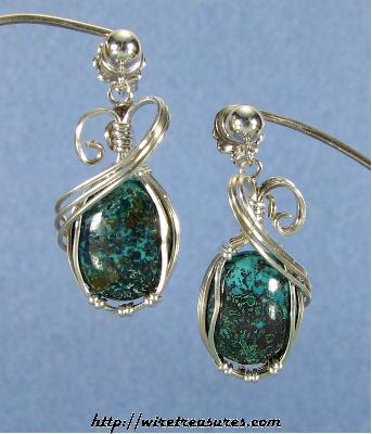 Shattuckite Earrings
