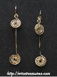 Long-and-Short Swirly Earrings 
