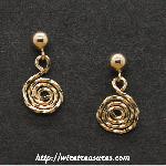 Curly Ball Post Earrings