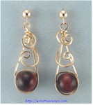 Double Loop Bead Earrings