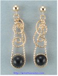 Double Loop 6mm Bead Earrings