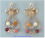 Four-Bead Angelic Earrings