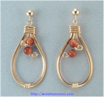Goldstone Bead Earrings