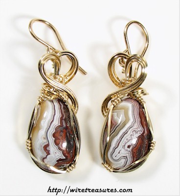 Lace Agate Earrings
