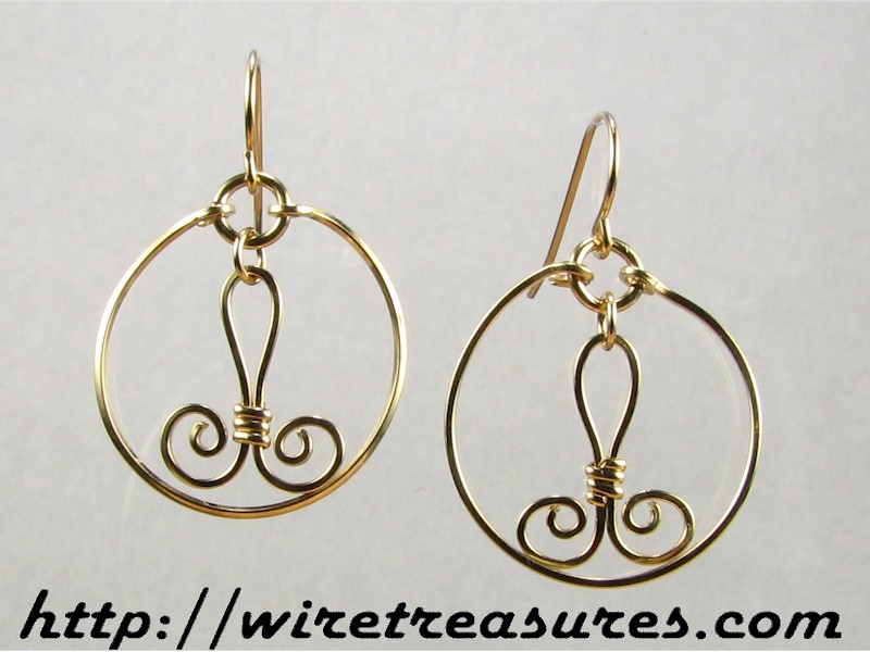 Floating Fleur-de-Lis Earrings