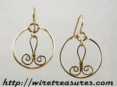 Floating Fleur-de-Lis Earrings