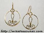 Floating Fleur-de-Lis Earrings