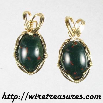 Bloodstone Earrings