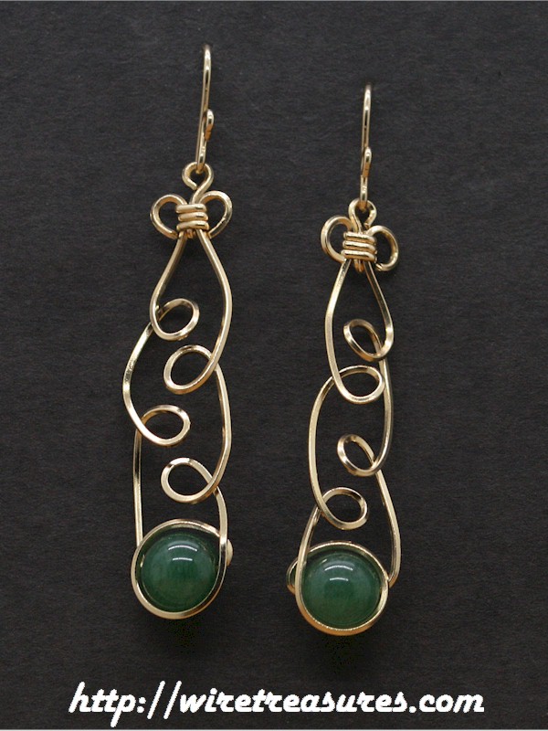 Loopy Aventurine Earrings
