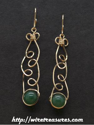Loopy Aventurine Earrings