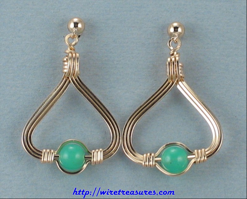 Triangle Bead Earrings