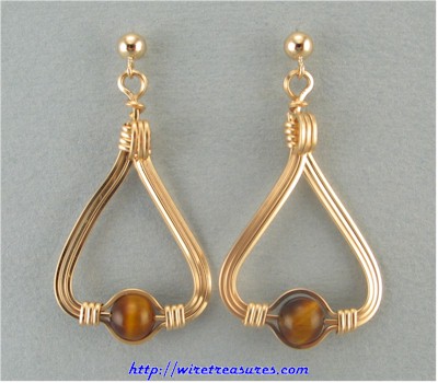 Triangle Bead Earrings