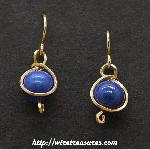 Lapis Bead  Earrings