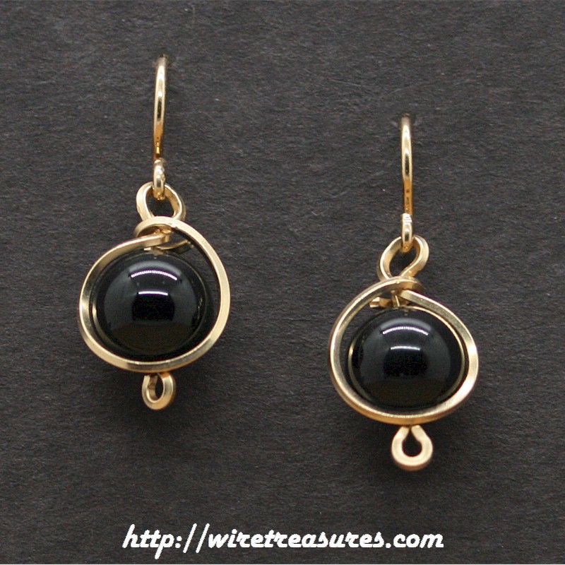 Onyx Bead  Earrings